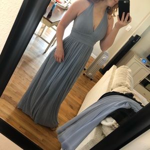 Azazie Bridesmaid Dress Dusty Blue